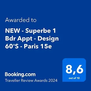 New - Superbe 1 Bdr Appt - Design 60's - 15e París